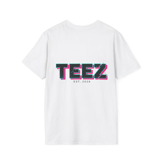 TEEZ Retro Glitch Logo Tee (EST 2026)